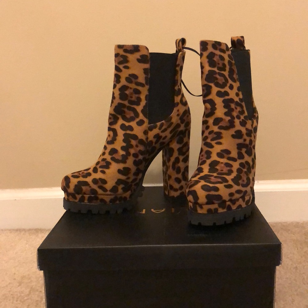 Forever 21 Leopard Booties